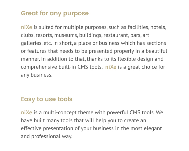 Nixe | Hotel, Travel and Holiday WordPress Theme - 3